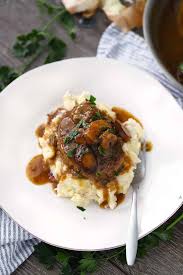 It is classic comfort food at it's finest! Easy Salisbury Steak With Mushroom Gravy Bowl Of Delicious