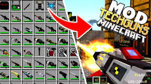 These mods will add to your minecraft world many different types of minecraft bedrock weapon mods to replace boring old equipment. Techguns Mod 1 12 2 1 7 10 Guns Worldgen Npcs Machines 9minecraft Net Minecraft Addons Minecraft Minecraft Mods For Pe