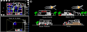 60 3d autocad furniture models available for download in.dwg formats. Beach House Dwg Block For Autocad Designs Cad