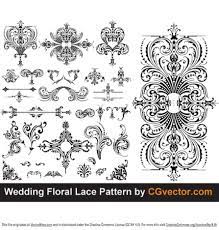 Download this bundle consisted of 20 beautiful floral wreaths and frames for creating an elegant background and pattern for a wedding invitation design. Wedding Floral Lace Pattern