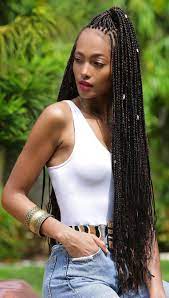 Small Waist Length Box Braids Boxbraids Box Braids Styling Box Braids Hairstyles For Black Women Short Box Braids Hairstyles