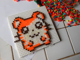 Diy Un Petit Hamtaro Kawaii En Perles Hama Perles A Repasser Dans Le Petit Monde De Melle Bidouille Perles Hama Perles Hama Kawaii Perle A Repasser Modeles
