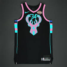 Sold & shipped by fanatics. Kd S Bodyguard On Twitter First Look An Exclusive For Kxcn The Milwaukee Bucks City Edition Jerseys For The 2020 2021 Have Leaked A Milwaukee Vice Theme It Appears Https T Co Y82gspphzq