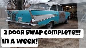 tri five chevy 4 door to 2 door conversion quick cheap and easy tri five chevy 4 door to 2 door