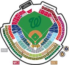 nationals park seating map in 2019 washington nationals