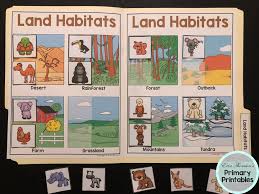 Science File Folder Activity Land Habitats File Folder Activities Activities Science Activities