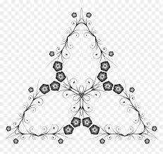 Berikut ini adalah beberapa sketsa bunga matahari yang mudah di gambar: Flowery Flourish Silhouette 31 Clip Arts Gambar Sketsa Bunga Berbentuk Segitiga Hd Png Download Vhv