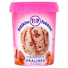 Baskin Robbins Pralines N Cream Ice Cream 500ml Tesco Groceries