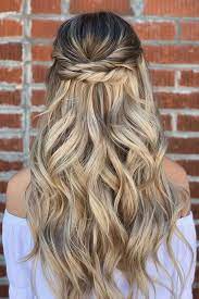 42 Half Up Half Down Wedding Hairstyles Ideas Half Up Half Down Wedding Hairstyles Ideas Simple Elegant On Blonde Hair Styles Thick Hair Styles Half Up Hair