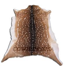 Scandinavian reindeer hide fur rug throw deer skin pelt caramel brown #31. Axis Deer Skin Hide Size 39 X 34 In Deer Skin Axis 540 Buy Online In Guyana At Guyana Desertcart Com Productid 182275645