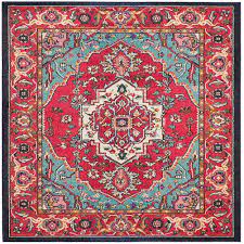 Safavieh Monaco Petunia Rug 5 X 5 Square 8465873 Hsn Area Rugs Red Rugs Turquoise Rug