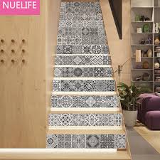 Fliesenmuster fur duschen dekoration 7 24. Kreative Schwarz Und Weiss Tun Alten Retro Fliesen Muster Treppe Aufkleber Wohnzimmer Schlafzimmer Dekorative Wandaufkleber Malerei Stickers Living Wall Stickerdecorative Wall Stickers Aliexpress