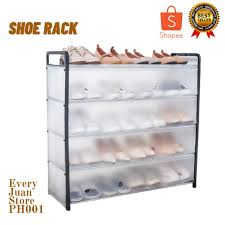 It is easy to install and clean 5 Layer Space Saver Shoe Rack Organizer With Cover Brand New High Quality Shopee Philippines