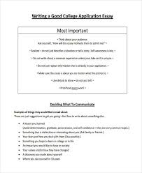 It doesn't matter which prompt you pick. Free 30 College Essay Examples Samples In Pdf Examples