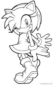 Printable drawings and coloring pages. Amy Sonic Coloring Pages Printable Sheets Printable Sonic The Hedgehog Amy 2021 A 5642 Coloring4free Coloring4free Com