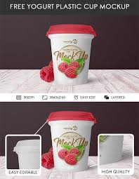 Free Download Elegant Yogurt Cup Mockup Psd Yogurt Cups Yogurt Packaging Yogurt