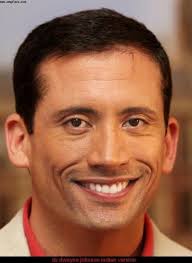 Its Dwayne Johnson Indian Version Steve Carell S Hair On Dwayne The Rock Johnson S Head This Is One Funny Funny Photos Of People Best Funny Photos Funny Memes
