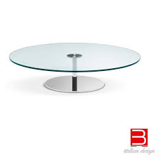 • height new product, coffee table, white colour is free dilivery within lagos state. Round Glass Coffee Table Tonelli Design Farniente Sale Bartolomeo Italian Design