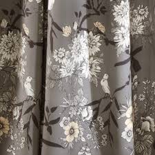 This pattern is adopted the technology of printing that can keep the color bright and the pattern beautiful. Lush Decor Gray Botanical Garden Curtains Floral Bird Print Room Darkening Wind Ebay