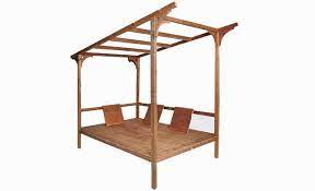 2 x balken aus kiefernholz (b) 4 x 7 x 200 cm. Himmelbett Fur Den Garten Selbst De