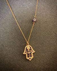 Pin On Hamsa Evil Eye Neckpiece