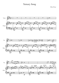 Five nights at freddy's 2 song (it's been so long) 20th century fox. Ternary Song Sheet Music For Piano Voice Other Piano Voice Download And Print In Pdf Or Midi Free Sheet Music Musescore Com