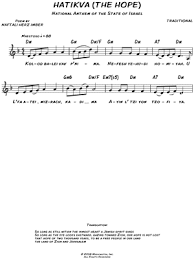 Free sheet music for piano. Hatikva Sheet Music To Download And Print