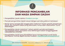 Penerima kuasa pemberi kuasa nasir ahmad dewi sartika demikian contoh surat kuasa pengambilan ijazah yang dapat kami share. Pengumuman Pengambilan Dan Masa Simpan Ijazah Universitas Ciputra