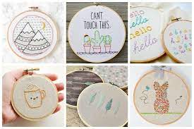 Hand embroidery, machine embroidery, and applique. 17 Fun Projects That Are A Perfect Way To Learn Embroidery Ideal Me