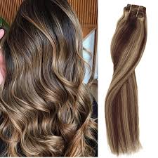 Red hair color was once a rather rare phenomenon, and its owners were even considered representatives of the. Amazon Com Clip In Hair Extensions Human Hair Balayage Medium Brown To Honey Blonde Double Weft Hair Extensions Silk Straight Soft Thick Full Head Clip In 14 Inch 4 27 8 Pieces 100