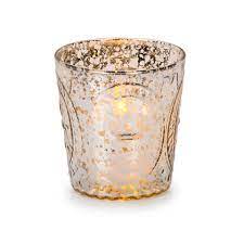 The perfect touch to add glow and elegance to your event and home décor Gold Embossed Mercury Glass Votive Candle Holders Candles And Accessories Home Decor Factory Direct Craft