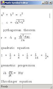Math Equation Editor In C