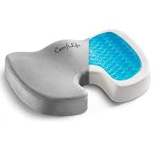 Ideal for treating a herniated disc or tailbone injury, the memory foam cushion features cooling gel to regulate your temperature. Buy Comfilife Gel Enhanced Seat Cushion Non Slip Orthopedic Gel Memory Foam Coccyx Cushion For Tailbone Pain Office Chair Car Seat Cushion Sciatica Back Pain Relief Online In
