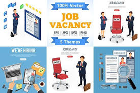 Job Vacancy Employment And Hiring Vector Illustration Employment Brochure