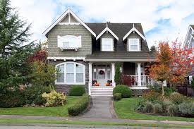 Like the real stone patio, red brick, landscaping and impeccable custom white with a blue gray vinyl siding color combination as shown above, consider a white door. 47 Houses With A Green Exterior Photos Home Stratosphere