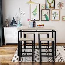 Maybe you would like to learn more about one of these? Dining Table Set For 4 Btmway 5 Piece Kitchen Counter Height Dining Room Table And Chairs
