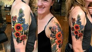We offer an awesome house plant selection ranging from mini succulents to large fiddle leaf fig trees, and our staff is quite knowledgeable about plant care and propagation. Matching Texas Wildflower Tattoos By Amanda Leadman At True Hand Society In Philadelphia Pa Tattoos