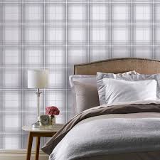 Read reviews for tartan silver wallpaper. Arthouse Woven Check Grey White Wallpaper 903102