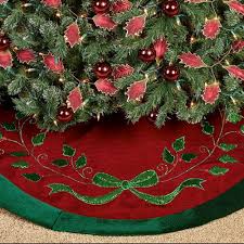 ··· christmas tree skirt, 48 inches luxury cable knit knitted thick rustic xmas holiday decoration, burgundy. Christmas Splendor Velveteen Tree Skirt