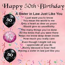 Personalised Coaster Sister In Law Poem 50th Birthday Free Gift Bo Birthday Wishes For Daughter Birthday Wishes For Sister Birthday Wishes For Mother