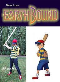 Halloween Costume Ness From Earthbound Thrifted And Spray Painted Halloween Costumes Diy Halloween Costumes Diy For Kids