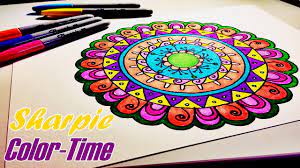 Check out our marker drawings selection for the very best in unique or custom, handmade pieces from our drawing & illustration shops. Sharpie Color Time Easy Fun Mandala Part 2 Youtube