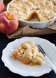 Brown Bag Baked Peach Pie Or Pie Bbler La Fuji Mama Baked Peach Peach Pie Recipes Apple Recipes