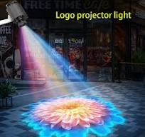 15W Custom Logo Projection Lamp - LED Advertising Light With 4K Clarity,  360° Adjustable, For Indoor Store/Event/Wedding