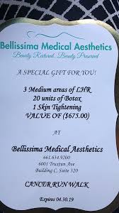 Bellissima medical aesthetics is located in bakersfield, ca, united states and is part of the other ambulatory health care services . Bellissima Medical Aesthetics Expires In April Valued At 675 Check It Out Call Bellissima For Yourself For Sale In Bakersfield Ca Offerup
