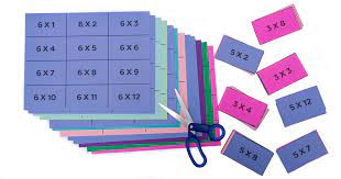 Set of 6, 7 & 8: Free Printable Multiplication Flash Cards 0 12 With Answers On The Back