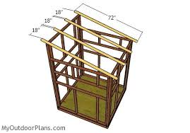 This is part 2 of the deer stand project, where i show you how to attach the exterior walls and how to build the door. 5x5 Shooting House Plans Myoutdoorplans Free Woodworking Plans And Projects Diy Shed Wooden Playhouse Perg Shooting House Deer Stand Deer Hunting Stands