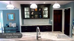 Get free shipping on qualified kitchen cabinet end panels or buy online pick up in store today in the kitchen department. Fantasy Brown Quartzite Golden Riviera Granite Kitchen Countertops Youtube