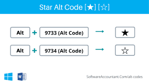 Press and hold down your left alt key. Star Copy And Paste Typing Symbol With Alt Code Software Accountant