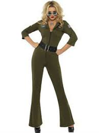 La combinaison femme est l'une des pièces les plus tendances de ces dernières années. Top Gun Hottie Aviateur Vert Une Combinaison Et Une Ceinture Femme Adulte Film Costume Ebay